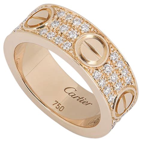 cartier love ring pave|cartier love ring 6 diamonds.